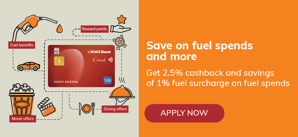 ICICI Bank HPCL Coral American Express Credit Card